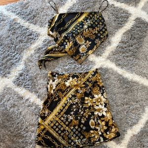 Princess Polly skirt and tie back top set